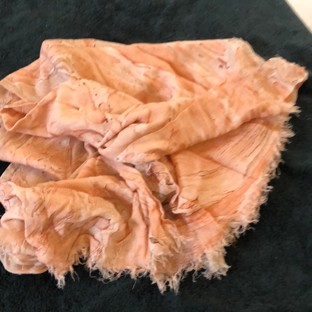 Ecote Long Peachy Abstract Print Lightweight Long… - image 1